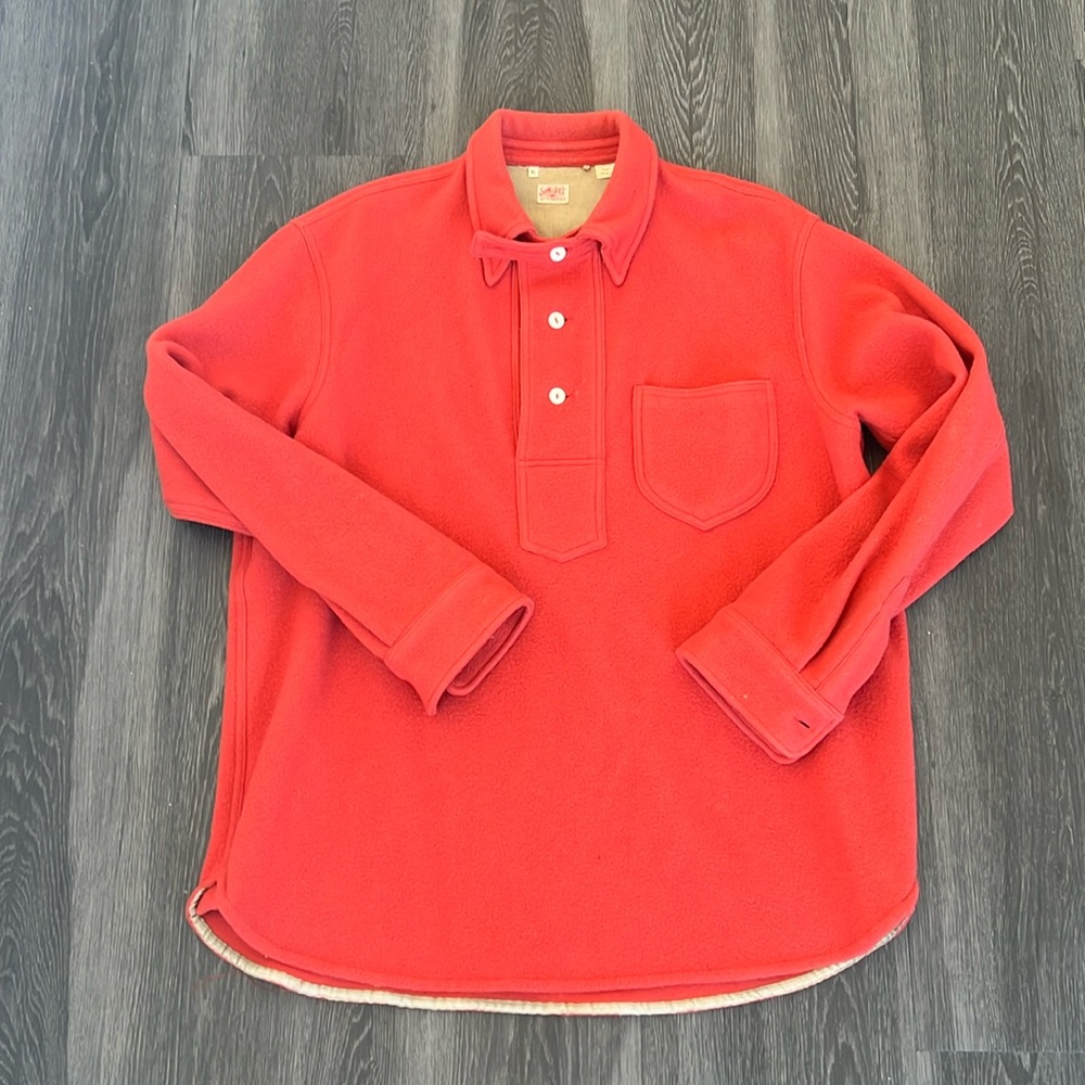 Levi’s vintage clothing Orange shirt button limited edition rare